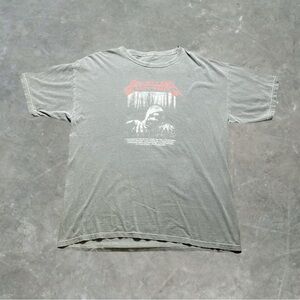 ☀️ Metallica Double Sided Oversized Graphic Band Tee Mens Size Large Gray